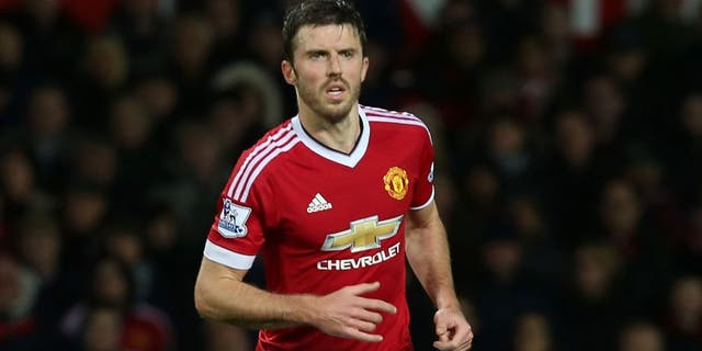 MANCHESTER, ENGLAND - DECEMBER 19: Michael Carrick of Manchester United in action during the Barclays Premier League match between Manchester United and Norwich City at Old Trafford on December 19, 2015 in Manchester, England. (Photo by Matthew Peters/Man Utd via Getty Images)
