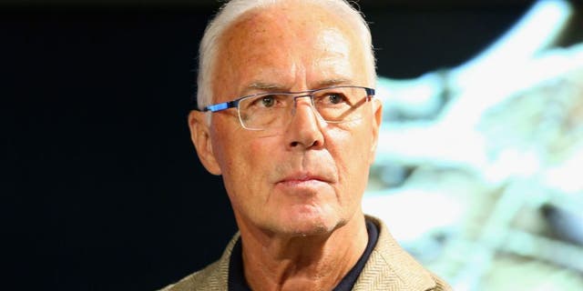 MUNICH, GERMANY - MAY 09: Franz Beckenbauer, Honorary President of FC Bayern Muenchen attends the opening of the special exhibition 'Kaiser. Kalle. Bomber.' at FCB Erlebniswelt museum on May 9, 2015 in Munich, Germany. (Photo by Alexander Hassenstein/Bongarts/Getty Images)