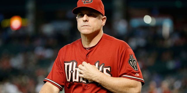 PHOENIX, AZ - AUGUST 12: Manager Chip Hale #3 of the Arizona Diamondbacks during the MLB game against the Philadelphia Phillies at Chase Field on August 12, 2015 in Phoenix, Arizona. The Phillies defeated the Diamondbacks 7-6. (Photo by Christian Petersen/Getty Images)
