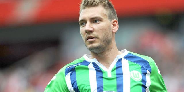 LONDON, ENGLAND - JULY 25: Nicklas Bendtner of Wolfsburg during the match between VFL Wolfsburg and Villarreal CF at Emirates Stadium on July 25, 2015 in London, England. (Photo by David Price/Arsenal FC via Getty Images)