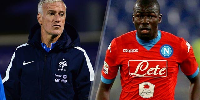CLAIREFONTAINE, FRANCE - NOVEMBER 10: France head coach Didier Deschamps during the second training session four days ahead of the friendly match against Germany on November 10, 2015 in Clairefontaine, France. (Photo by Frederic Stevens/Getty Images) ROME, ITALY - FEBRUARY 03: Kalidou Koulibaly of SSC Napoli in action during the Serie A match between SS Lazio and SSC Napoli at Stadio Olimpico on February 3, 2016 in Rome, Italy. (Photo by Paolo Bruno/Getty Images)