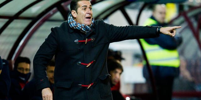 EIBAR, SPAIN - JANUARY 18: Head coach Jose Ramon Sandoval of Granada CF reacts during the La Liga match between SD Eibar and Granada CF at Ipurua Municipal Stadium on January 18, 2016 in Eibar, Spain. (Photo by Juan Manuel Serrano Arce/Getty Images)