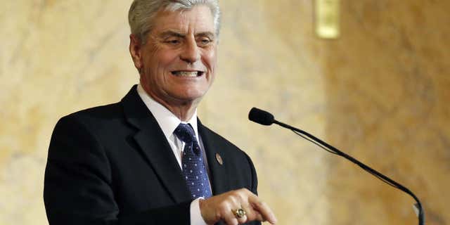 Jan. 26, 2016: Republican Gov. Phil Bryant delivers his State of the State address before a joint legislative session in House chambers at the Capitol in Jackson, Miss.