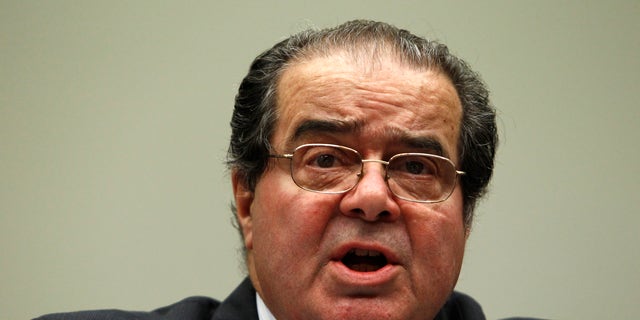 Supreme Court Justice Antonin Scalia testifies before a House Judiciary Commercial and Administrative Law Subcommittee on Capitol Hill in Washington May 20, 2010.<br>