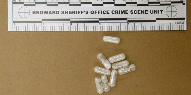 This Feb. 12, 2015 photo made available by the Broward Sheriff's Office, Fla., shows confiscated vials of flakka. This emerging drug can alter brain chemistry in such a way that users can't control their thoughts and it can increase adrenalin. (AP Photo/Broward Sheriff's Office via AP)