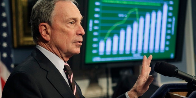 Feb. 17: New York City Mayor Michael Bloomberg delivers the fiscal year 2012 budget at City Hall in New York.