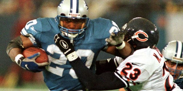 Barry Sanders is by far the best running back in Lions history. (MATT CAMPBELL/AFP/Getty Images)