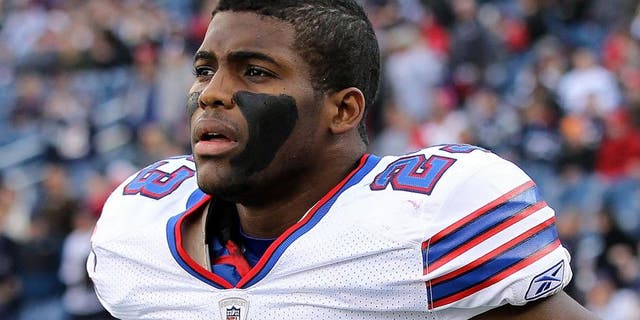 FOXBORO, MA - JANUARY 1: Aaron Williams #23 of the Buffalo Bills prepares for a game against the New England Patriots at Gillette Stadium on January 1, 2012 in Foxboro, Massachusetts. (Photo by Jim Rogash/Getty Images)