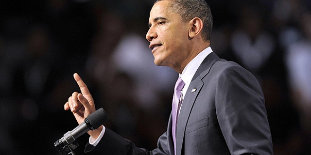 March 4: President Obama gestures while speaking at Miami Central Senior High School in Miami.