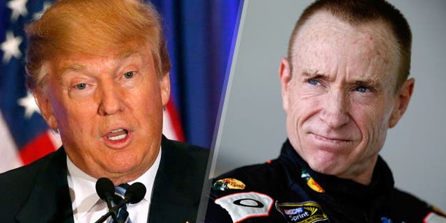 Republican presidential candidate Donald Trump addresses the media during a press conference on March 5, 2016 in West Palm Beach, Florida. Primary voters head to the polls on March 15th in Florida. / AFP / RHONA WISE (Photo credit should read RHONA WISE/AFP/Getty Images) HOMESTEAD, FL - NOVEMBER 16: Mark Martin, driver of the #14 Bass Pro Shops / Mobil 1 Chevrolet, stands in the garage during practice for the NASCAR Sprint Cup Series Ford EcoBoost 400 at Homestead-Miami Speedway on November 16, 2013 in Homestead, Florida. (Photo by Jeff Zelevansky/NASCAR via Getty Images)