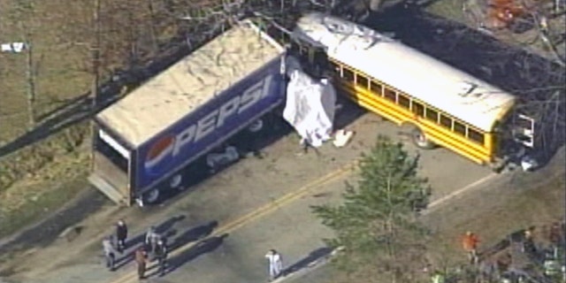 March 14, 2012: A school bus collided with a tractor-trailer in western Pennsylvania.