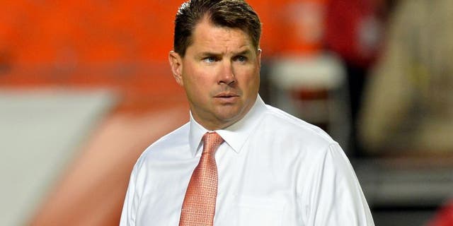 Nov 29, 2014; Miami Gardens, FL, USA; Miami Hurricanes head coach Al Golden prior to a game against Pittsburgh Panthers at Sun Life Stadium. Mandatory Credit: Steve Mitchell-USA TODAY Sports