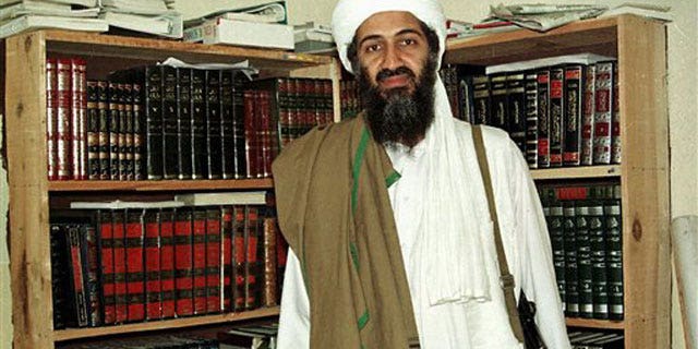 File: Al Qaeda leader Usama bin Laden in Afghanistan.