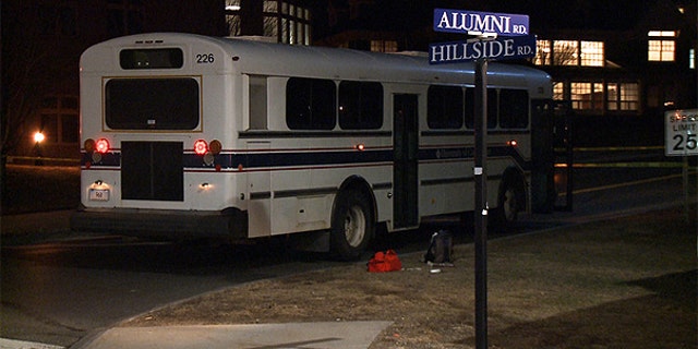 March 22: A male pedestrian was struck by a campus shuttle bus at the intersection of Hillside and Alumni roads, near the North Parking Garage, UConn police said.