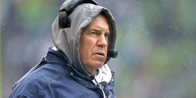 SEATTLE, WA - OCTOBER 14: Head coach Bill Belichick of the New England Patriots looks on against the Seattle Seahawks at CenturyLink Field on October 14, 2012 in Seattle, Washington. (Photo by Otto Greule Jr/Getty Images)