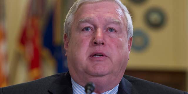 FILE - In this Nov. 2, 2015, file photo, Department of Veterans Affairs, Principal Deputy Under Secretary for Benefits Danny Pummill, testifies at a Veterans Affairs Committee hearing on Capitol Hill in Washington.