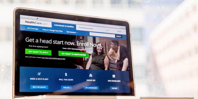 Oct. 6, 2015: Photo shows the HealthCare.gov website, where people can buy health insurance, is displayed on a laptop screen in Washington.