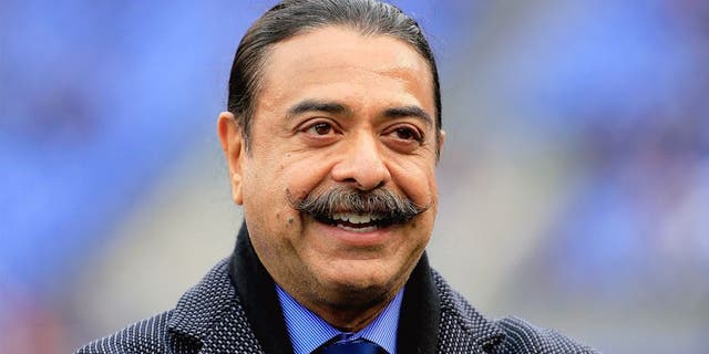 BALTIMORE, MD - DECEMBER 14: Jacksonville Jaguars owner Shahid Khan looks on before a game against the Baltimore Ravens at M&T Bank Stadium on December 14, 2014 in Baltimore, Maryland. (Photo by Rob Carr/Getty Images)