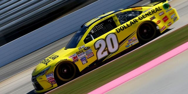 MARTINSVILLE, VA - OCTOBER 30: Matt Kenseth, driver of the #20 Dollar General Toyota, practices for the NASCAR Sprint Cup Series Goody's Headache Relief Shot 500 at Martinsville Speedway on October 30, 2015 in Martinsville, Virginia. (Photo by Sarah Crabill/Getty Images)