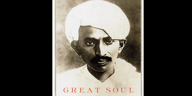 In this book cover image released by Knopf, "Great Soul: Mahatma Gandhi and His Struggle With India," by Joseph Lelyveld, is shown.