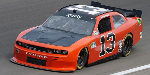 LAS VEGAS, NV - MARCH 04: Derek White, driver of the #13 OCR Gaz Bar Dodge, drives during practice for the NASCAR Xfinity Series Boyd Gaming 300 at Las Vegas Motor Speedway on March 4, 2016 in Las Vegas, Nevada. (Photo by Brian Lawdermilk/NASCAR via Getty Images)