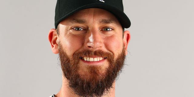 Mar 1, 2015; Scottsdale, AZ, USA; Colorado Rockies pitcher John Axford poses for a portrait during photo day at Salt River Fields. Mandatory Credit: Mark J. Rebilas-USA TODAY Sports