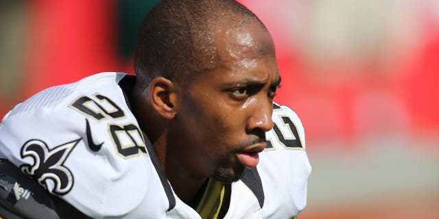 TAMPA, FL - DECEMBER 28: Keenan Lewis #28 of the New Orleans Saints is seen on the field during warmups of an NFL football game against the Tampa Bay Buccaneers at Raymond James Stadium on December 28, 2014 in Tampa, Florida. (Photo by Alex Menendez/Getty Images)