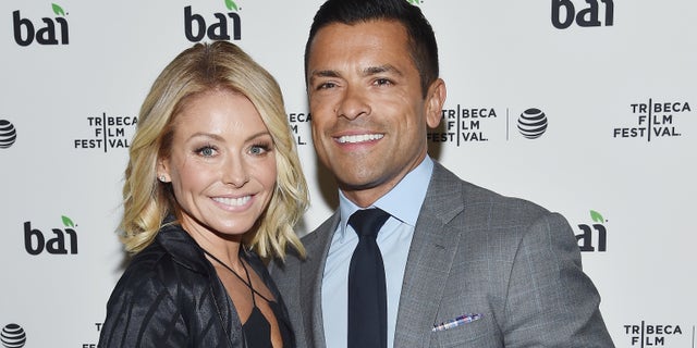 Kelly Ripa and Mark Consuelos at the 2016 Tribeca Film Festival After Party on April 15, 2016 in New York City.