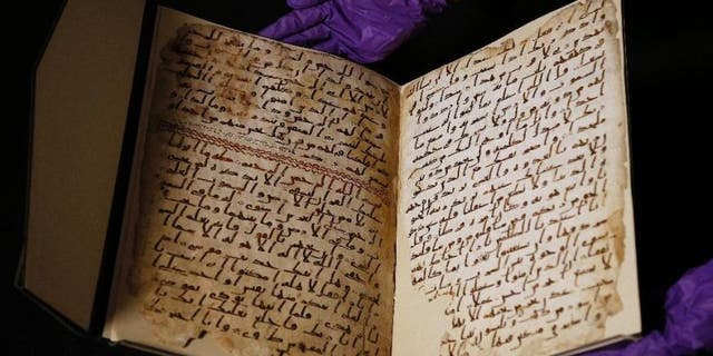 Authorities launched an investigation Thursday after two copies of the Koran were found inside a toilet bowl at a Texas college.