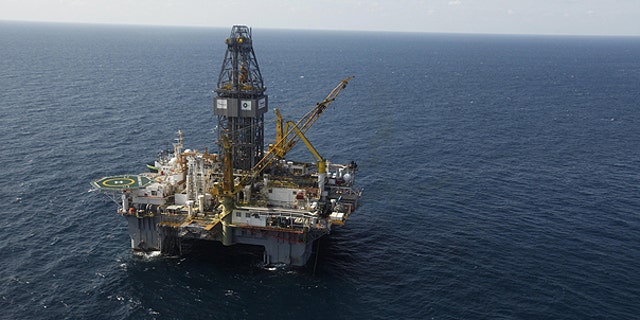 In this Sept. 18, 2010 file photo, the Development Driller III, which drilled the relief well and pumped the cement to seal the Macondo well, the source of the Deepwater Horizon rig explosion and oil spill, is seen in the Gulf Of Mexico, off the coast of Louisiana.