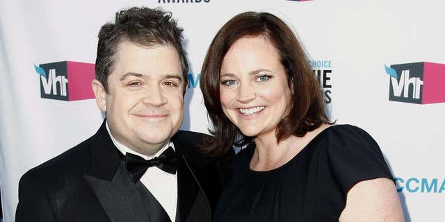 Jan. 12, 2012: Patton Oswalt, left, and his wife Michelle Eileen McNamara arrive at the 17th Annual Critics' Choice Movie Awards in Los Angeles.