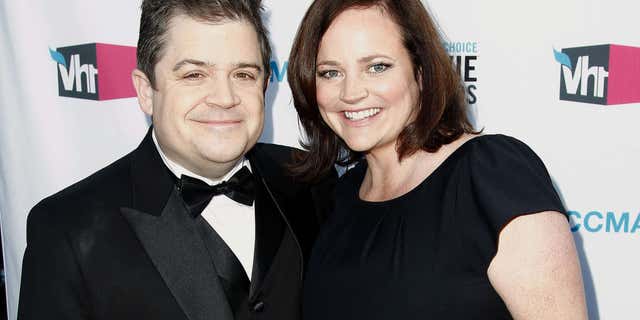 Jan. 12, 2012: Patton Oswalt, left, and his wife Michelle Eileen McNamara arrive at the 17th Annual Critics' Choice Movie Awards in Los Angeles.