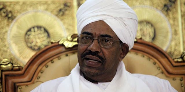 Sudan's President Omar Hassan al-Bashir reacts during a meeting with Haile Menkerios, Special Representative of the U.N. Secretary-General in Sudan, in Khartoum April 20, 2010 (Reuters).