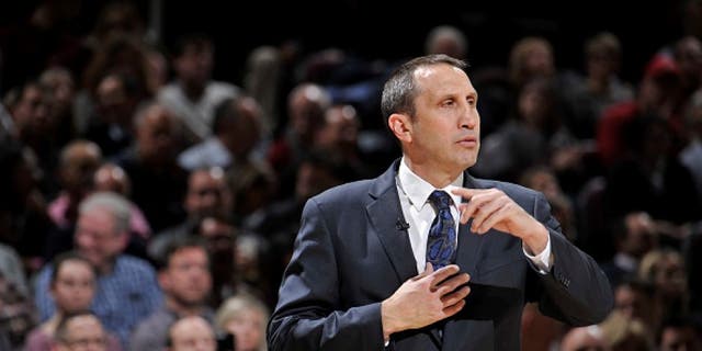 CLEVELAND, OH - JANUARY 21: David Blatt of the Cleveland Cavaliers coaches against the Los Angeles Clippers on January 21, 2016 at Quicken Loans Arena in Cleveland, Ohio. NOTE TO USER: User expressly acknowledges and agrees that, by downloading and/or using this Photograph, user is consenting to the terms and conditions of the Getty Images License Agreement. Mandatory Copyright Notice: Copyright 2016 NBAE (Photo by David Liam Kyle/NBAE via Getty Images)