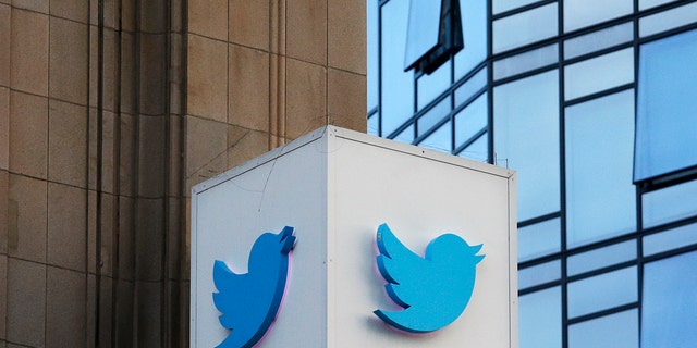This Wednesday, Oct. 26, 2016, photo shows a Twitter sign outside the company's headquarters in San Francisco.
