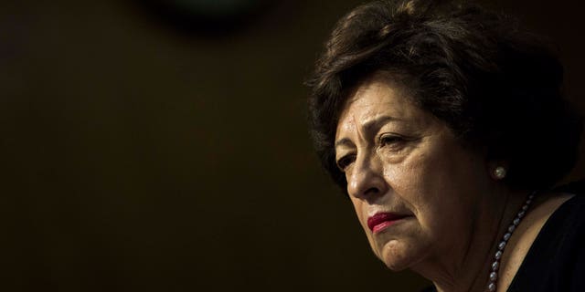 WASHINGTON, DC - JUNE 23: Katherine Archuleta, director of Office of Personnel Management, testifies during a Senate Appropriations Financial Services and General Government Subcommittee hearing to review information technology spending and data security at the U.S. Office of Personnel Management, on Capitol Hill, June 23, 2015 in Washington, DC. FBI Director James Comey recently told Senators in a closed-door meeting that the personal data of an estimated 18 million current and former federal employees were affected by a recent cyber breach at the Office of Personnel Management. (Drew Angerer/Getty Images)