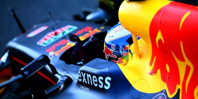 SOCHI, RUSSIA - MAY 01: Daniel Ricciardo of Australia and Red Bull Racing enters parc ferme after the Formula One Grand Prix of Russia at Sochi Autodrom on May 1, 2016 in Sochi, Russia. (Photo by Dan Istitene/Getty Images)