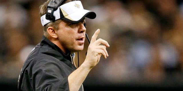 Dec 29, 2013; New Orleans, LA, USA; New Orleans Saints head coach Sean Payton against the Tampa Bay Buccaneers during the second half of a game at the Mercedes-Benz Superdome.The Saints defeated the Buccaneers 42-17. Mandatory Credit: Derick E. Hingle-USA TODAY Sports