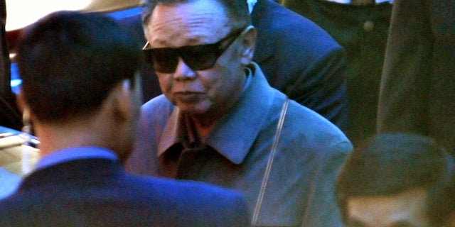 May 3: North Korean leader Kim Jong Il leaves a hotel in Dalian, northeastern China.