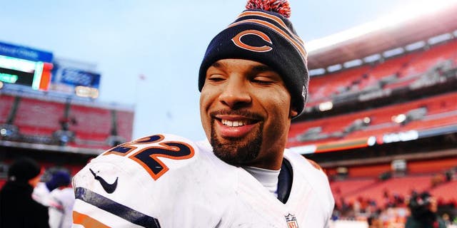 Dec 15, 2013; Cleveland, OH, USA; Chicago Bears running back Matt Forte (22) walks off the field after defeating the Cleveland Browns 38-31 at FirstEnergy Stadium. Mandatory Credit: Andrew Weber-USA TODAY Sports