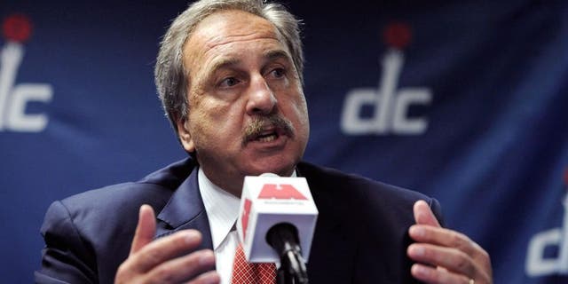 Jun 28, 2013; Washington, DC, USA; Washington Wizards general manager Ernie Grunfeld speaks to the media during a press conference to introduce Otto Porter Jr. at Verizon Center. Porter was selected with the third pick of the first round in the 2013 NBA Draft. Mandatory Credit: Rafael Suanes-USA TODAY Sports
