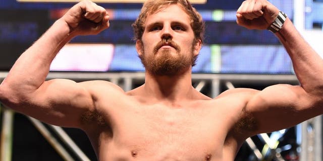 LAS VEGAS, NV - DECEMBER 11: Gunnar Nelson of Iceland weighs in during the UFC 194 weigh-in inside MGM Grand Garden Arena on December 10, 2015 in Las Vegas, Nevada. (Photo by Josh Hedges/Zuffa LLC/Zuffa LLC via Getty Images)