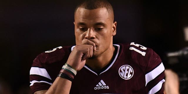 at Davis Wade Stadium on November 28, 2015 in Starkville, Mississippi. Mississippi defeated Mississippi State 38-27.