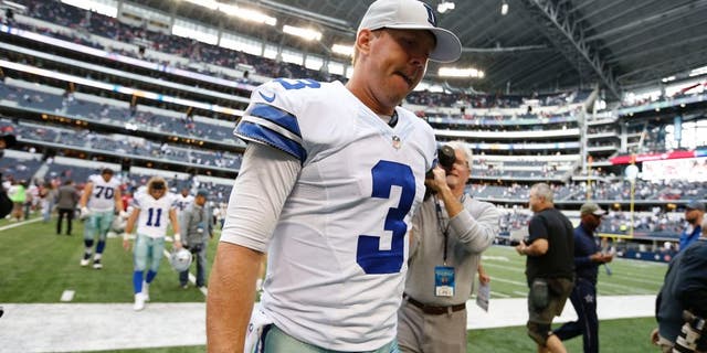 Nov 2, 2014; Arlington, TX, USA; Dallas Cowboys quarterback Brandon Weeden (3) walks off the field against the Arizona Cardinals at AT&T Stadium. The Cardinals beat the Cowboys 28-17. Mandatory Credit: Matthew Emmons-USA TODAY Sports