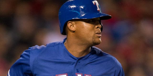 ANAHEIM, CA - APRIL 7: Adrian Beltre #29 of the Texas Rangers runs during the game against the Los Angeles Angels of Anaheim at Angel Stadium of Anaheim on April 7, 2016 in Anaheim, California. (Photo by Matt Brown/Angels Baseball LP/Getty Images)