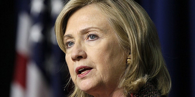 May 16: Secretary of State Hillary Rodham Clinton speaks at an International Strategy for Cyberspace event in the South Court Auditorium of the Eisenhower Executive Office Building.