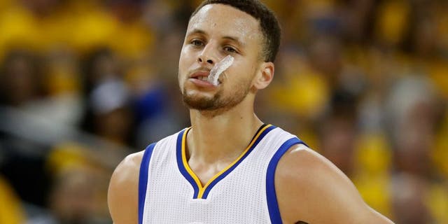 during game one of the NBA Western Conference Final at ORACLE Arena on May 16, 2016 in Oakland, California. NOTE TO USER: User expressly acknowledges and agrees that, by downloading and or using this photograph, User is consenting to the terms and conditions of the Getty Images License Agreement.