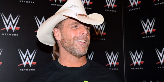 WWE personality Shawn Michaels appears at a news conference announcing the WWE Network at the 2014 International CES at the Encore Theater at Wynn Las Vegas on January 8, 2014 in Las Vegas, Nevada.