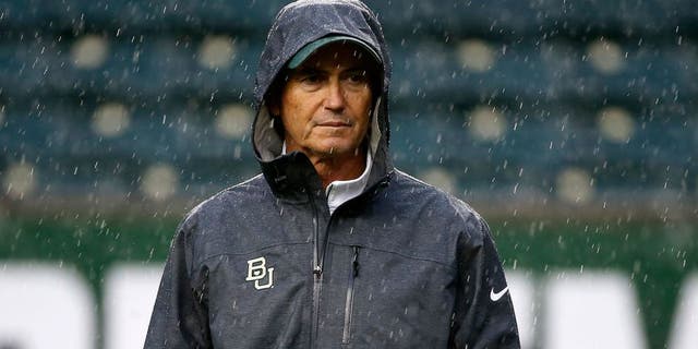 WACO, TX - OCTOBER 24: Baylor Bears head coach Art Briles watches his team before the Iowa State Cyclones take on the Baylor Bears at McLane Stadium on October 24, 2015 in Waco, Texas. (Photo by Ron Jenkins/Getty Images)