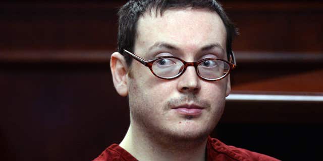 FILE - In this Aug. 24, 2015, file photo, James Holmes appears in court for the sentencing phase in his trial at Arapahoe County District Court in Centennial, Colo.